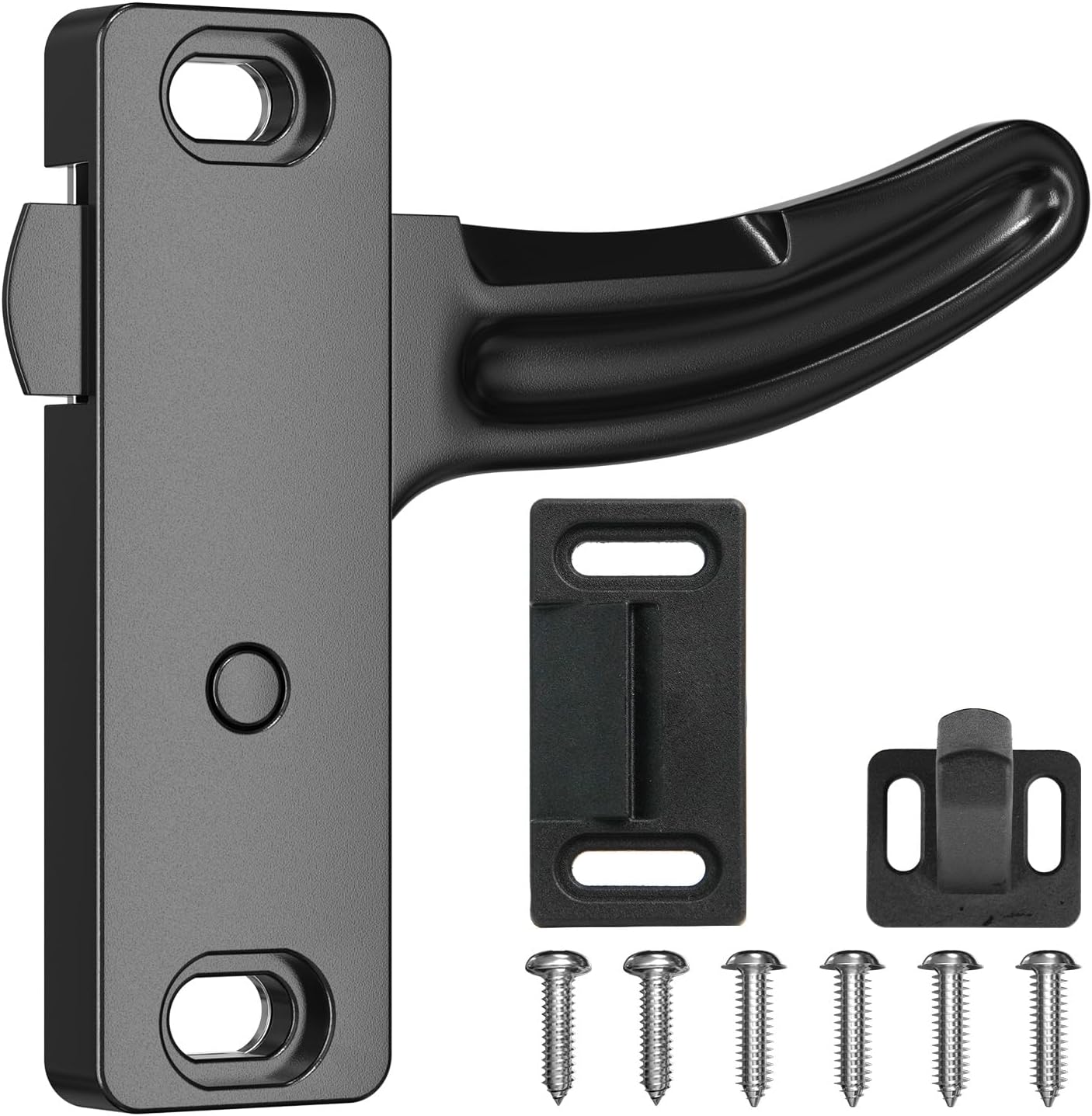 Aluminum RV Screen Door Latch Right Handle Kit, Camper Screen Door Latch Replacement for RV, Trailer, Motorhome, Cargo Trailer, Travel Trailer