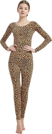 Full Bodysuit Womens Long Sleeve One Piece Jumpsuit Spandex Zentai Unitard