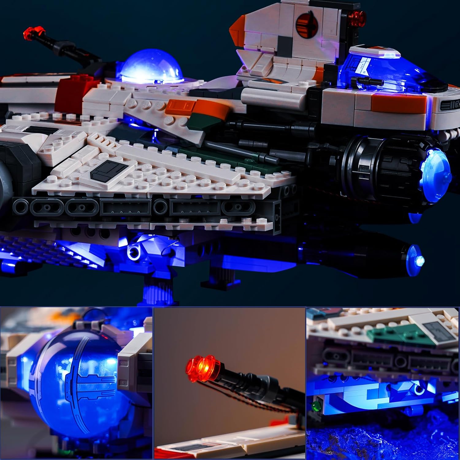 BrickBling LED Light Kit Compatible with Lego Ghost & Phantom II (No Model), Creative Lights Compatible with Lego 75357-No Model Included