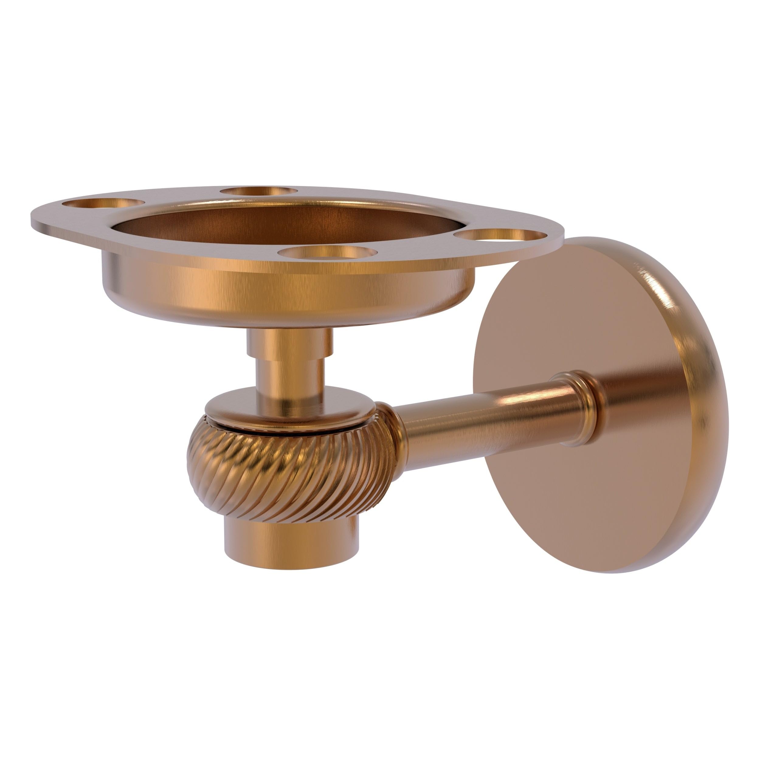 Porte-gobelet mural bronze brossé pour brosse à dents design