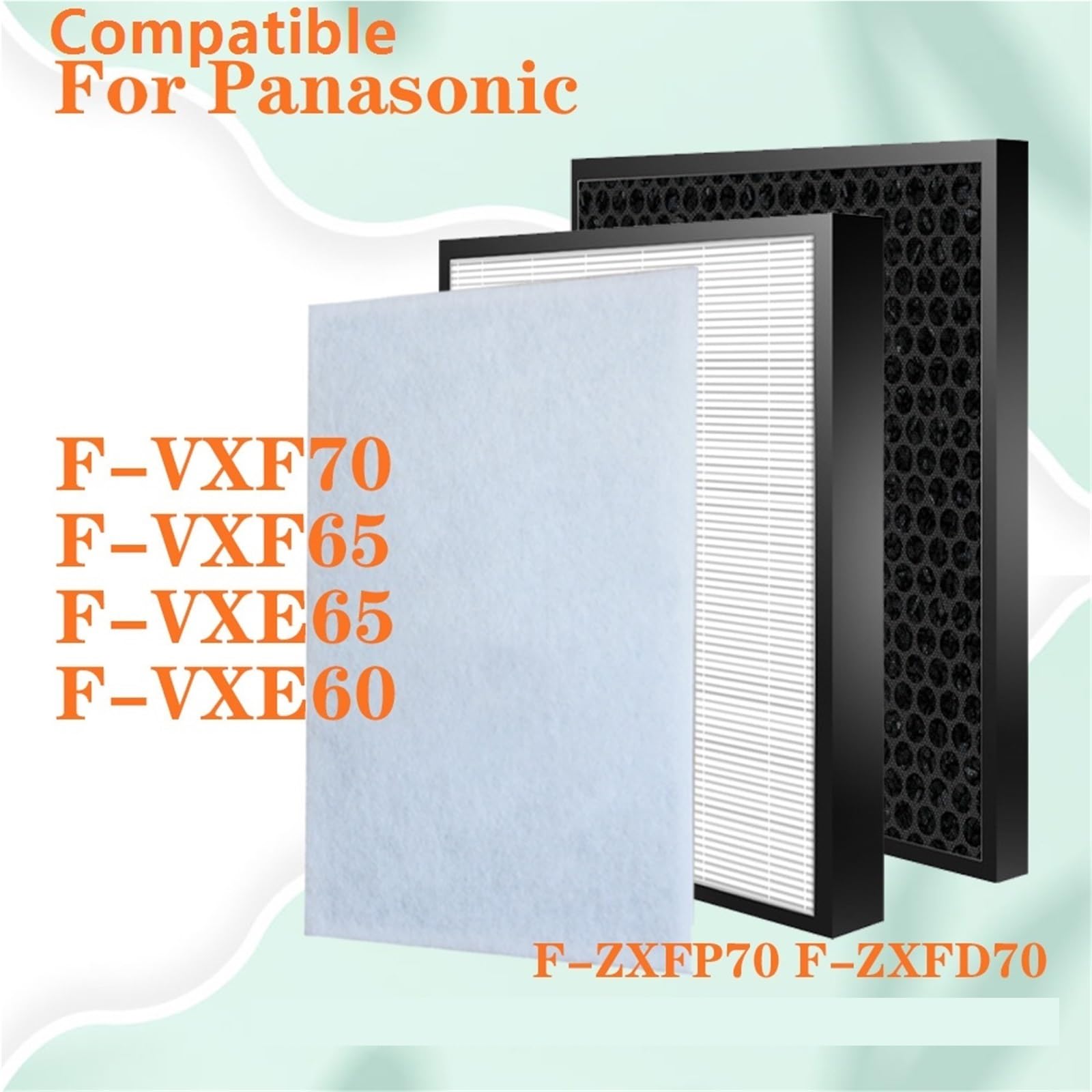 Accesorios De Filtro Purificador De Aire, Compatibles Con Panasonic | For F-VXF70/F-VXF65/F-VXE65/F-VXE60/F-ZXFP70/F-ZXFD70, accesorios de filtro de carbono de repuesto