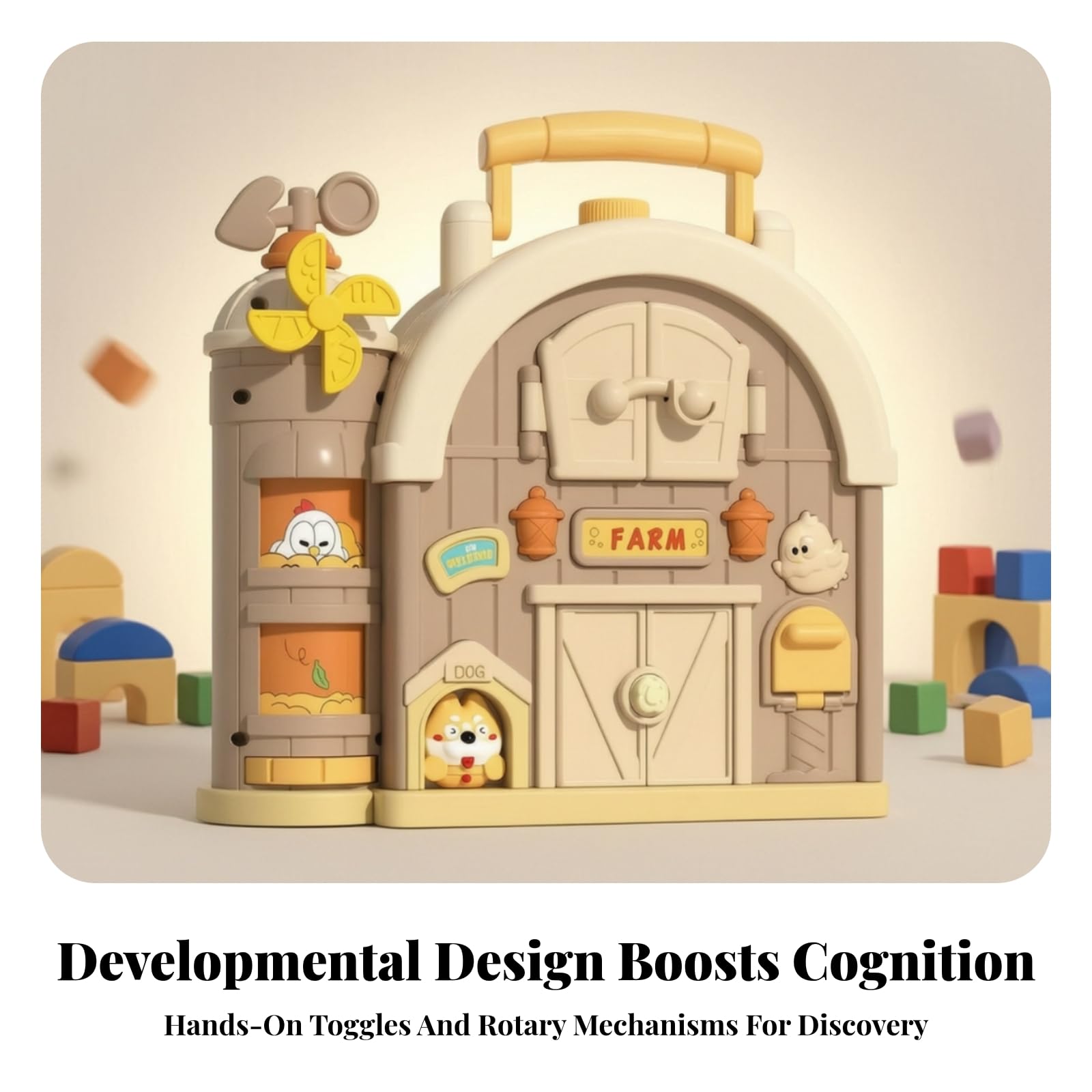 D'activités à Thème Agricole Éducatif Jeu D'éveil Éléments Interactifs Écran Livre D'activités pr s Enfants, Déplacement