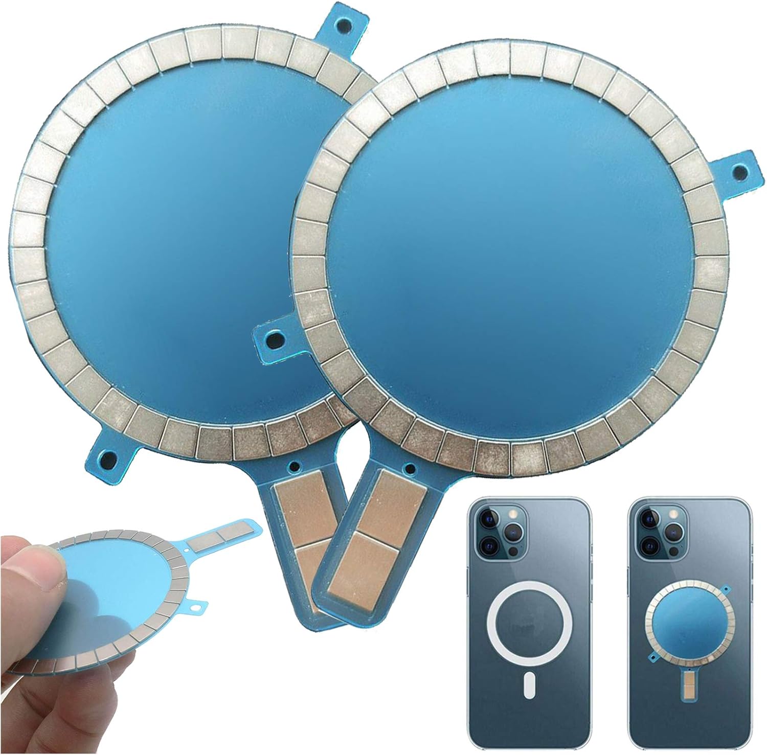 Amazon マグセーフケースマグネットステッカーワイヤレス充電マグネット互換phone12pro 2pcsマグセーフバックカバー用高級マグネットアクセサリー 携帯電話 スマートフォン 通販