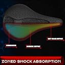 BUCKLOS Bike Saddle 3D Printing Bike Seat Mountain Road Comfortable Bicycle Cushion,Fit for MTB BMX XC Gravel Bikes Road Bikes gallery image