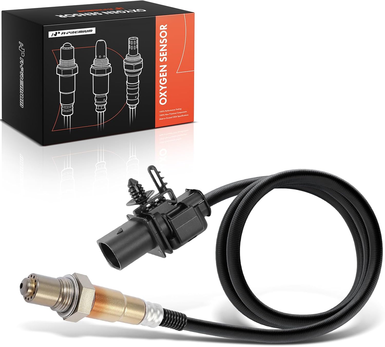 A-Premium O2 Oxygen Sensor Compatible with BMW 3-Series 323i 325i 328i 330i, 5-Series 525i 528i 530i, X3 Z4, L6 2.5L 3.0L, Upstream Cyl 4-6, Replace# 11787558073, 0258017099