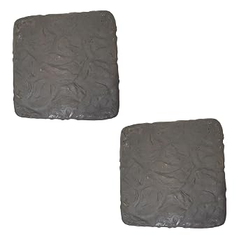 Athens Square Stonework Stepping Stones, Java, Pack of 2