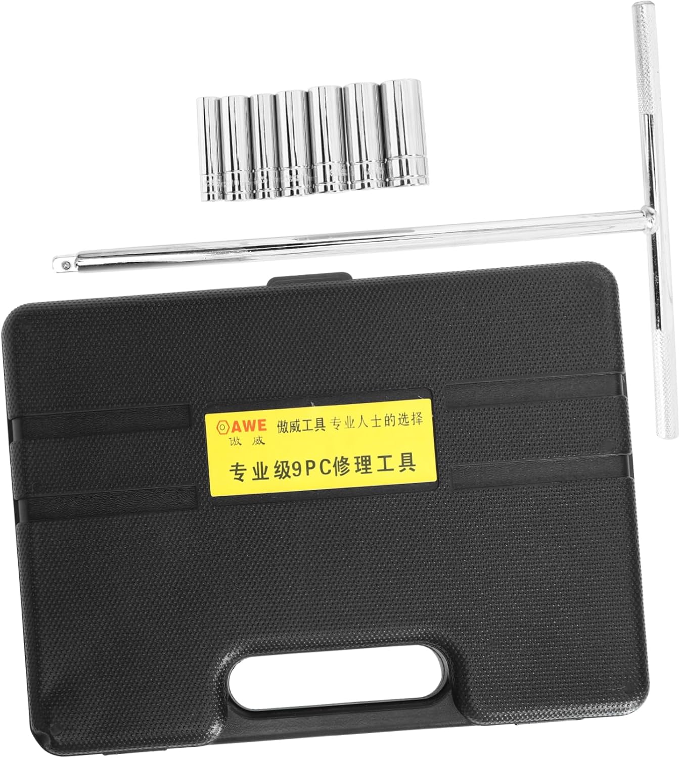 TEHAUX 1set Handle Socket Wrench Set Metric Tool Kit Chromium-vanadium Non- Grip for Mechanics and Projects