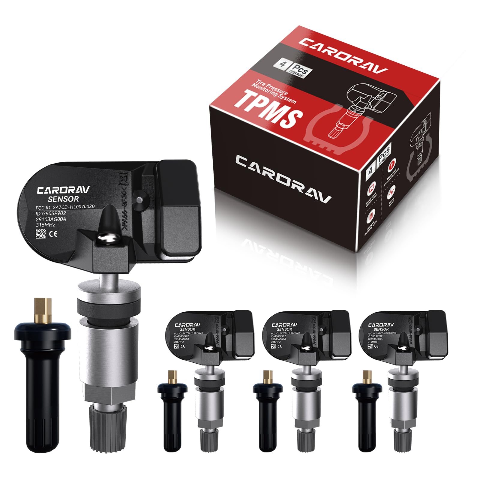 Amazon | CARORAV タイヤ空気圧モニタリングシステム TPMSセンサー