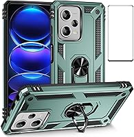 Vista 80 de Funda para Xiaomi redmi Note 11 5G/Poco M4 Pro 5G con protector de pantalla, protección militar delgada a prueba de golpes Armor Defender Funda Verde