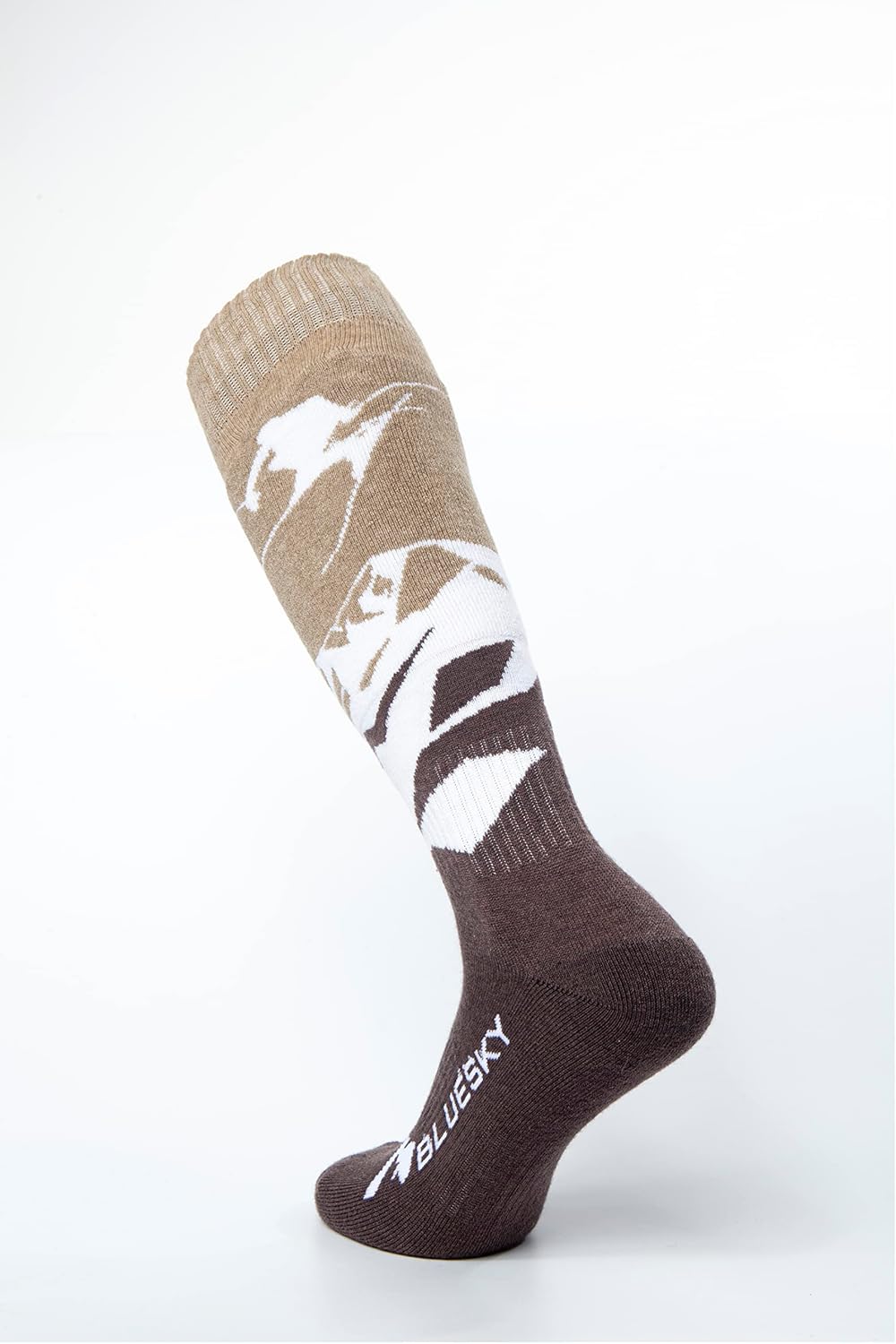 Merino Wool Ski Socks, Warm Socks for Skiing, Snowboarding, Hiking, Over The Calf, Non-Slip Cuff, for Men & Women, Sportsman - Image 2