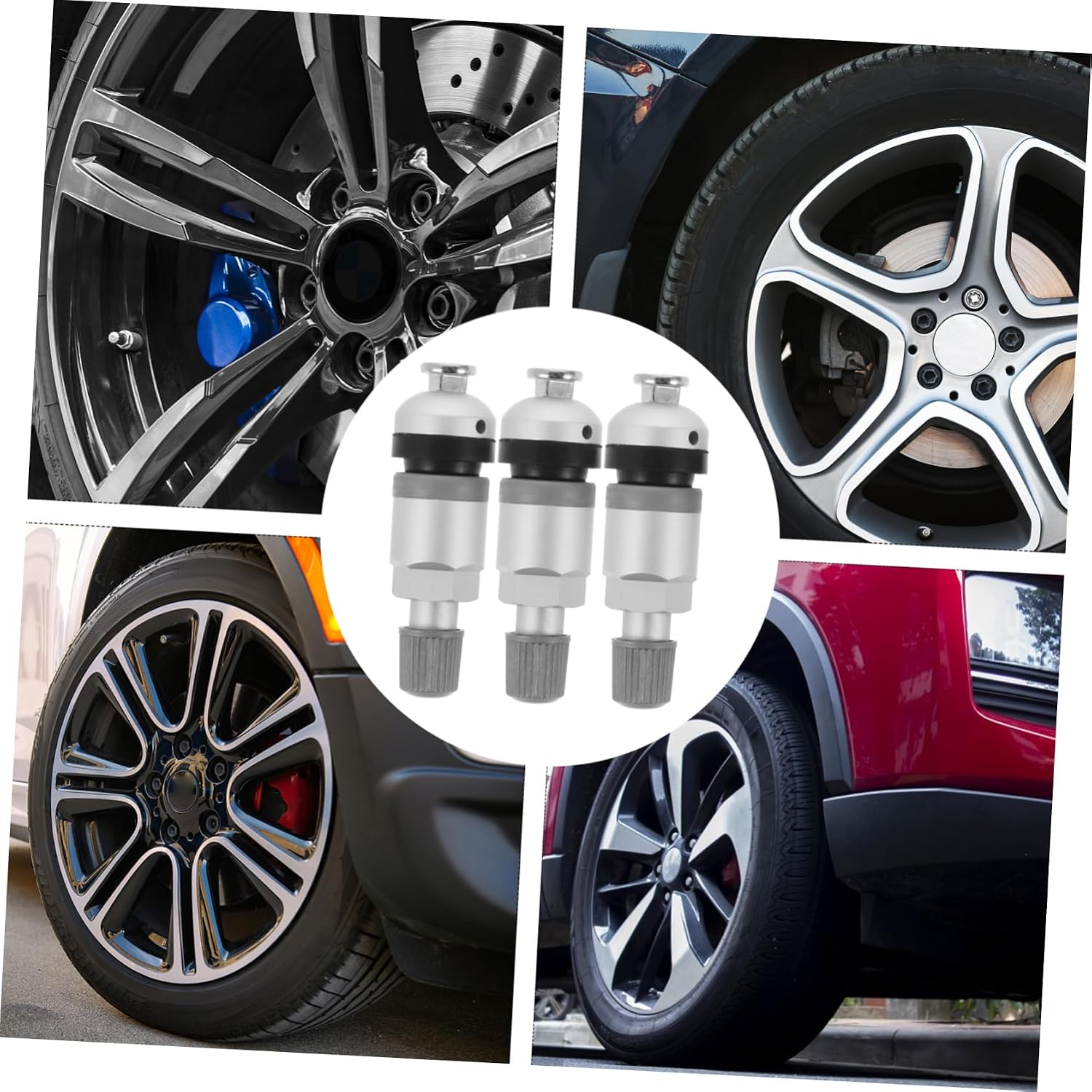 Cabilock Valve Stems for Tubeless Tires Pcs Tire Pressure Sensor Valves Replacement for Air Gauge Made for Convenience