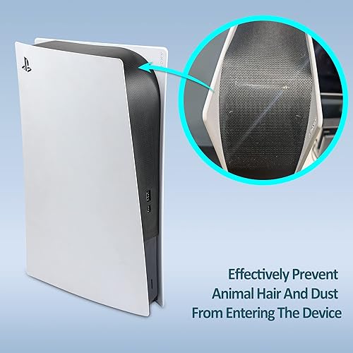 Miniatura 7 de Wabracket Dust-proof kits for PS5, with Console Dust Protection Cover , 2pcs Dust Filters , 8 dust-proof silicone plugs . Detachable Dust Kits for