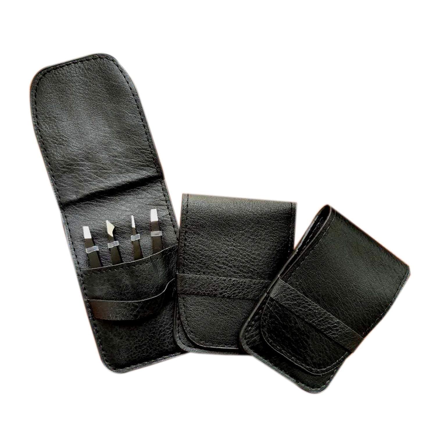 LUDOUPIER 4-Piece Tweezers Set - Travel Case Included -7 LUDOUPIER 4-Piece Tweezers Set - Travel Case Included -7