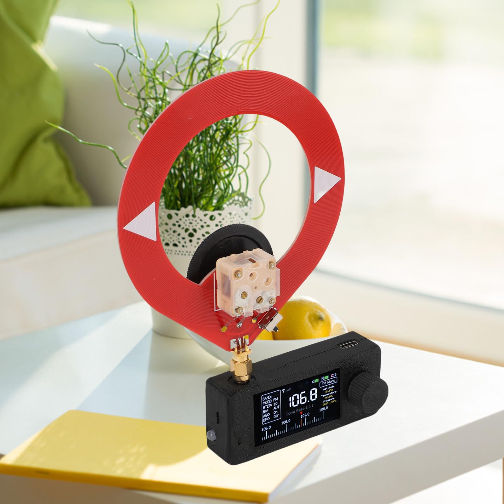 SI4732 Portable Radio, AM FM LSB USB Modes, HF SW MW VHF Receiving Band, with LED Flashlight, Covering 500kHz-2000kHz