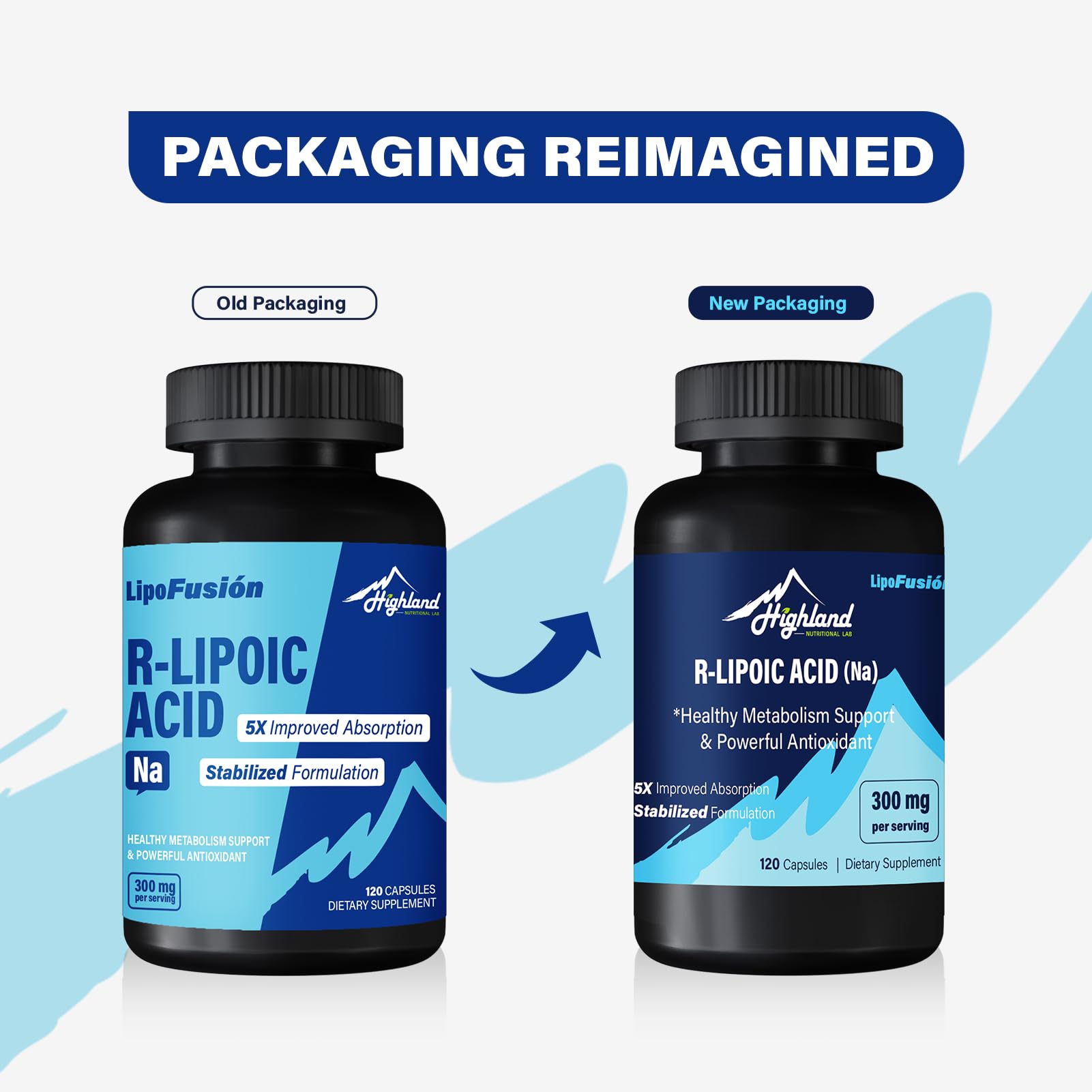 R Lipoic Acid (Na) 300mg per Serving, 120 Capsules, Up to 5X Improved Absorption, Excellent Dietary Supplements for Healthy Metabolism Support and Antioxidants-1 Bottle — Amazon image 2
