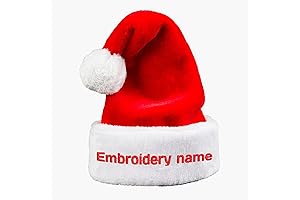 Adult/Kids Personalized Embroidered Christmas Santa Hats