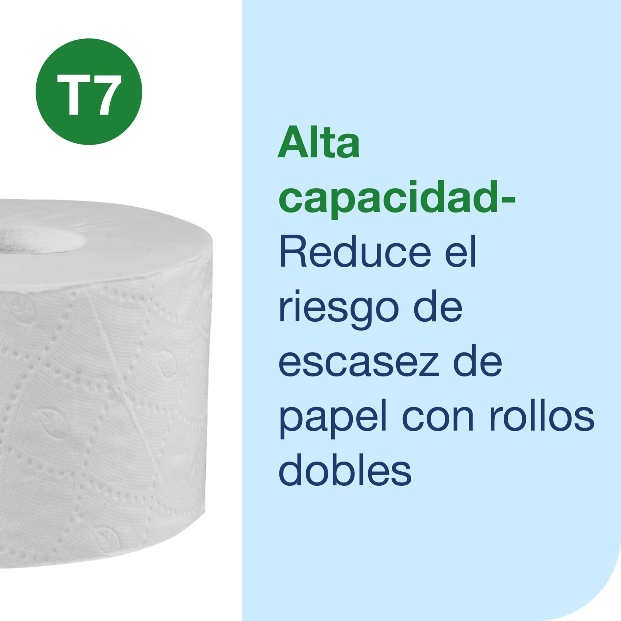 Tork OptiServe Papel Higiénico sin Madril Blanco T7, Universal, 1 capa, 24 × 1250 hojas, 472620