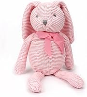 Vista 15 de Juguetes orgánicos para bebés, conejito gris, conejo de peluche, 7.1 pulgadas