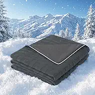 GEMBED Cooling Blanket Twin Size – Summer Cooling Blanket for Hot Sleeper, Double-Sided Design Cold Unfilled Blanket Thin Lightweight Breathable for Night Sweat Bed Couch Sofa - Grey, 60"x80"