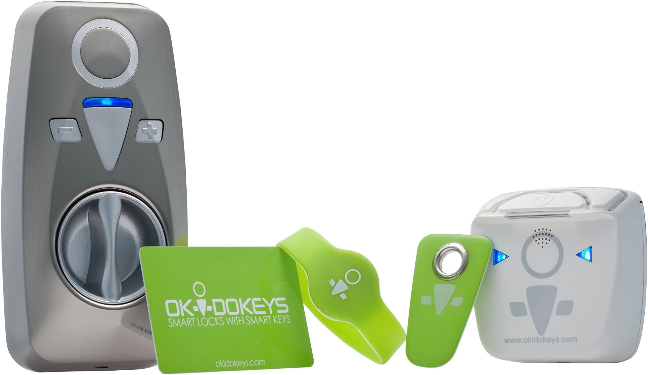 OKIDOKEYS Classic ACCESS-PACK Bluetooth 4.0 Smart-Lock System Compatible with Smartphones, Cell Phones, and RFID Tags