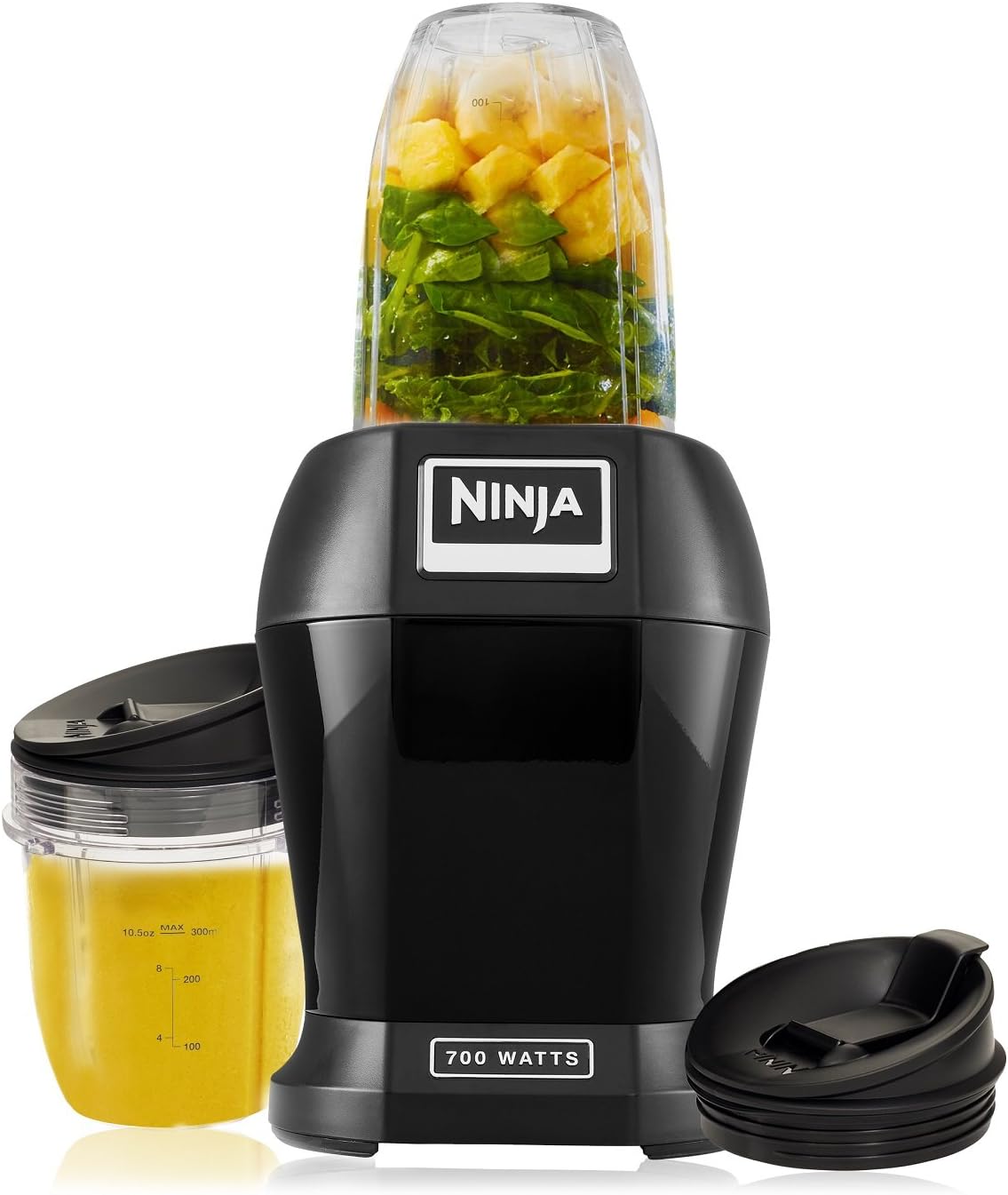 Nutri Ninja Lite 700 Watts Personal Blender with Two Tritan Jars (Black)