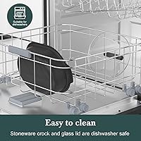 Vista 7 de MAGNIFIQUE 6 Quart Multi-Cooker, with 8-in-1 Casserole Programmable Slow Cooker, Dutch Oven, Pasta, Nonstick, Oven Safe Pot to 500°F Olive (USADO)