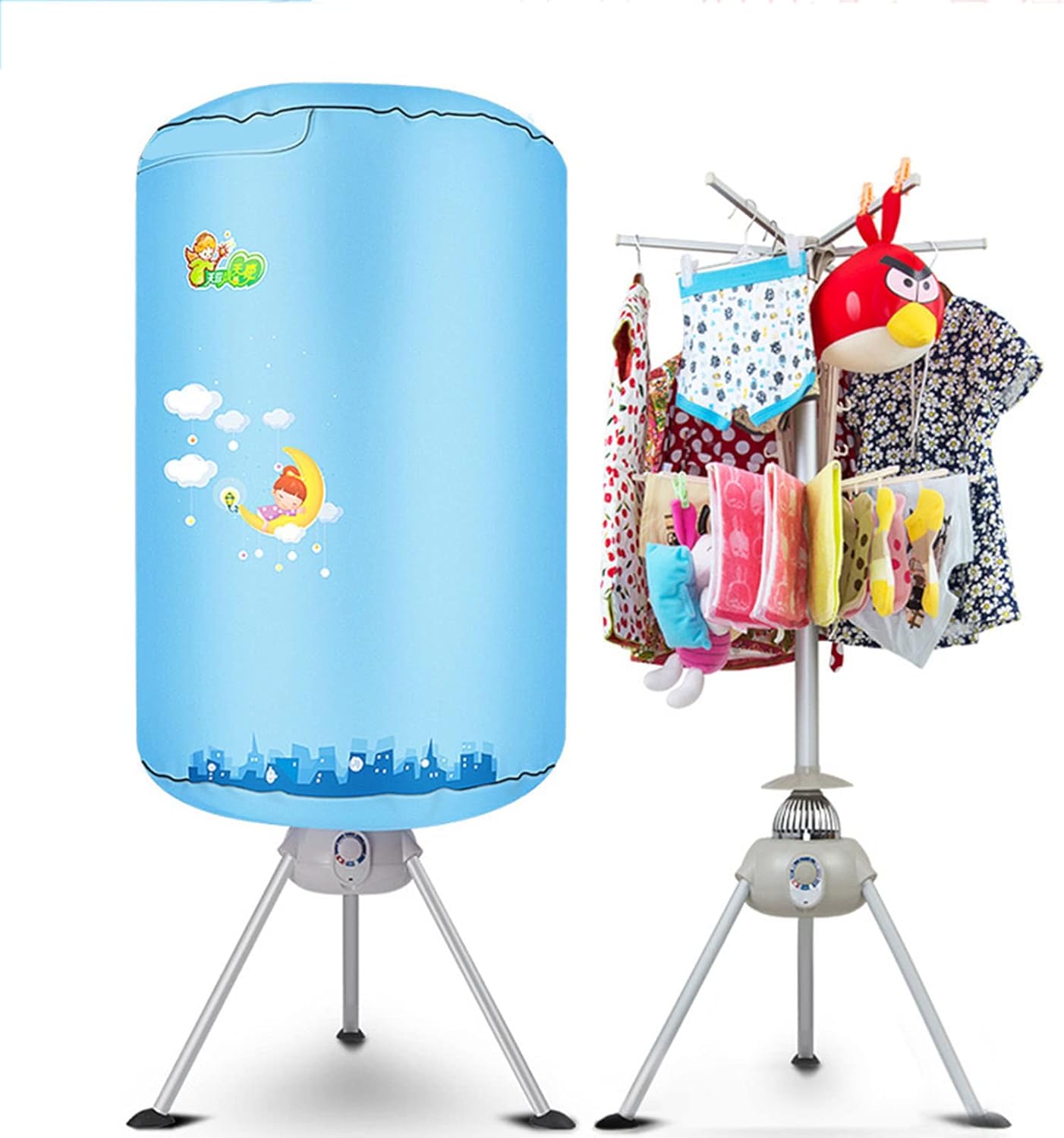 Heated Clothes Aire, Electric Clothes Drying Rack, Portable Heated Airer Dryer with Protective Cover, Energy Efficient Indoor Dryer, for Towels, Socks, Shirt, Sheets