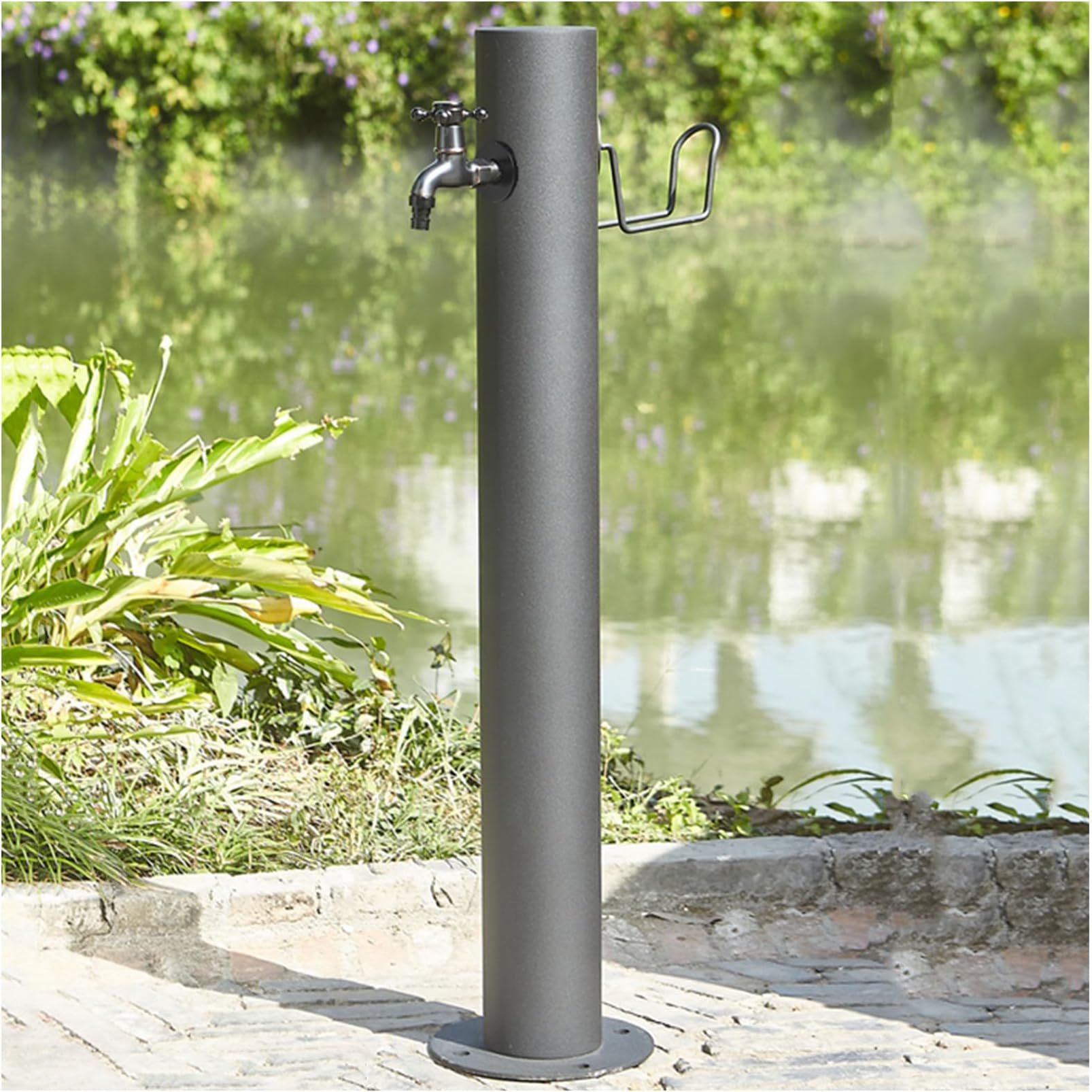 BHGFYXBS Freestanding Garden Water Column With Faucet, Floor Mounted Water Tap, Freestanding Hose Stand, Vertical Garden Water Column, Fountain For A Beautiful Garden Space,A-20.5CM×86CM