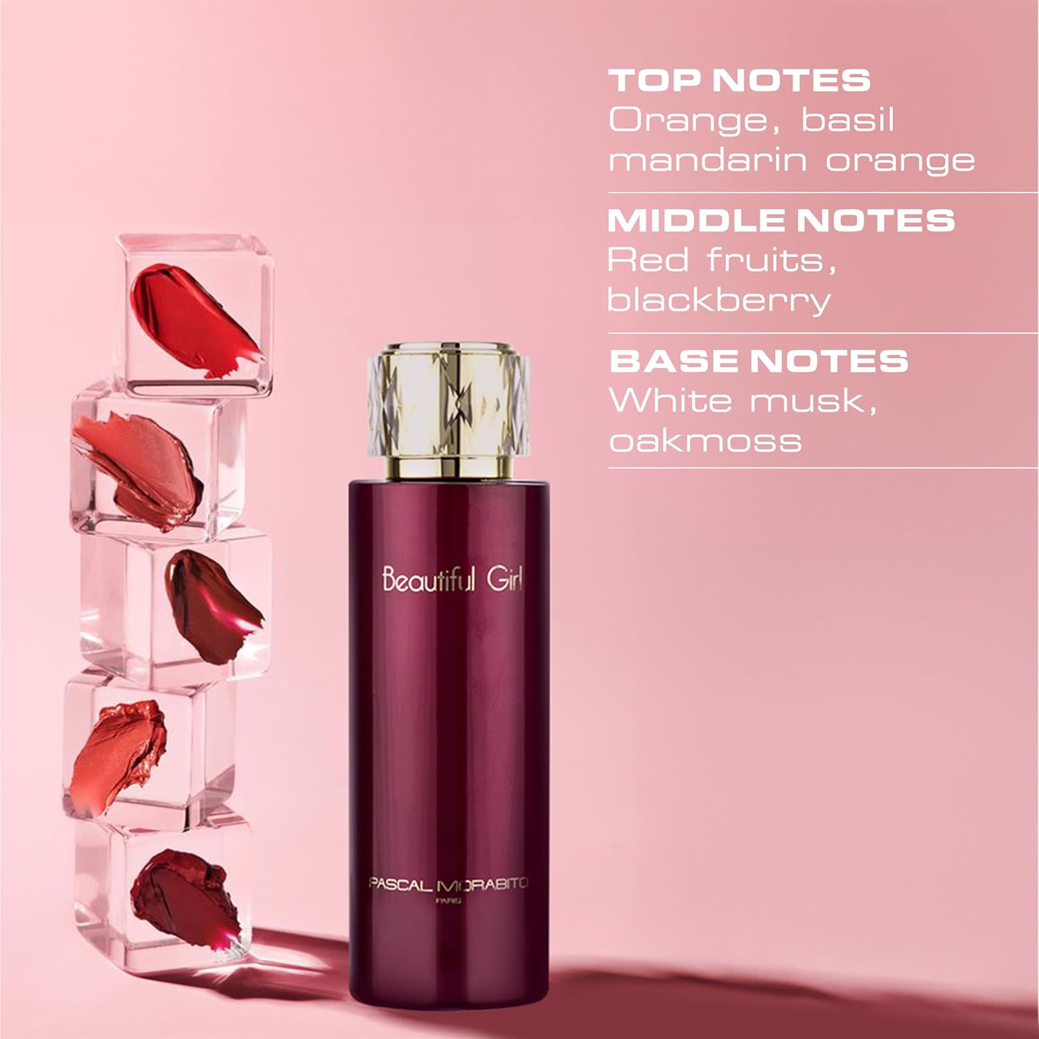 Pascal Morabito Beautiful Girl By Pascal Morabito For Women - Intense And Vivid Eau De Parfum Spray - Fruity And Feminine Notes Of Sweet Berries And Citrus - Beautifully Ornate Bottle Design - 3.3 Oz