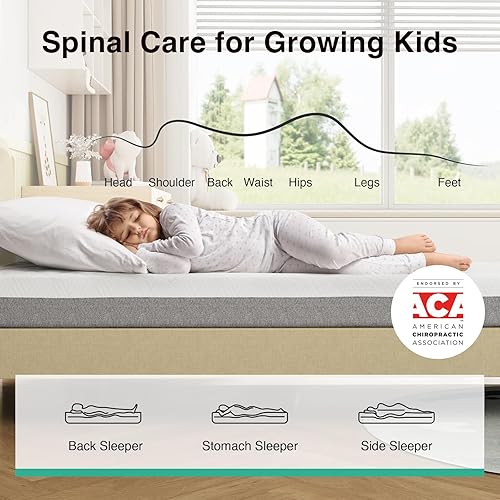 Miniatura 4 de Novilla Colchón Queen, Colchón de espuma viscoelástica con gel de enfriamiento de 6 pulgadas para soporte de contorno y alivio de presión, espuma