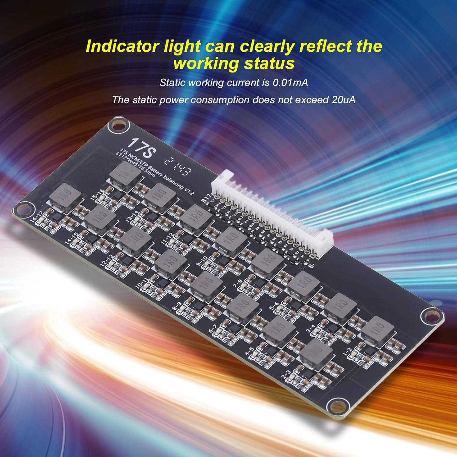 Equalizzatore A Batteria Equalizzatore A Batteria da 1,2 A 12s / 13s / 14s / 16s / 17s Bilanciatore Induttivo Lfp Opzionale con Convertitori di Potenza Li per Uso LED, 17s