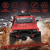 Vista 3 de The perseids RC Crawler Offroad RC Truck WPL C14 RC Rock Crawler 4x4 1/16 Scale Remote Control Trucks, 2.4G Semi Trucks All Terrain Car RTR Hobby RC