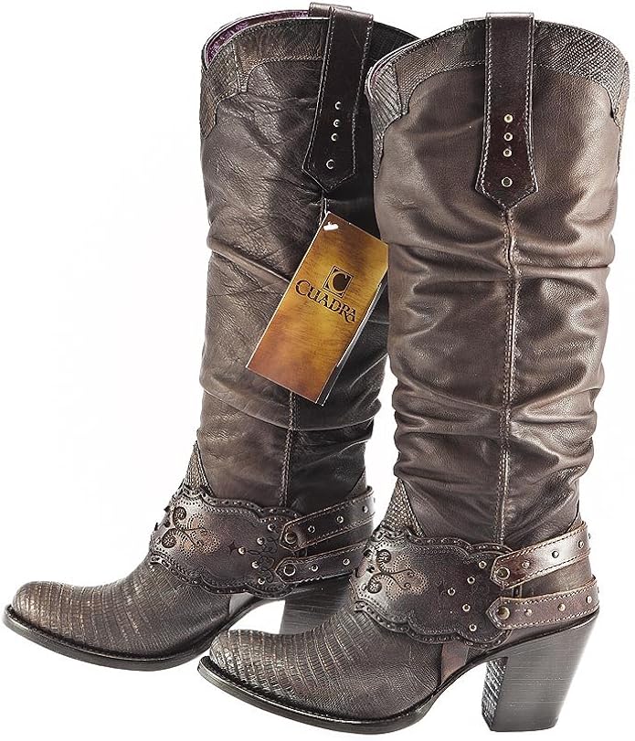 Cuadra Fashion Vaquera Botas Mujer Fango Color Marrón - Piel Lagarto -  Hecho a Mano - Tamaños de 6 a 9.5, marrón : Ropa, Zapatos y Joyería -  Amazon.com