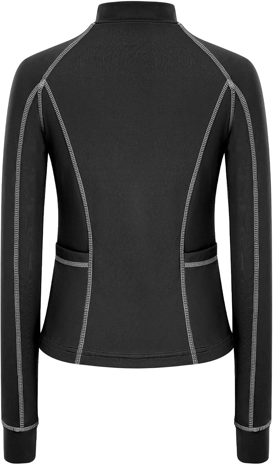 YiZYiF Horse Riding Shirts for Girls Kids Zipper Scrub Workout Jacket Outdoor Hiking Yoga Sports Tops