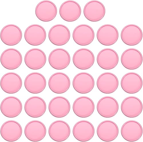 PATIKIL Paquete de 33 discos de plástico para encuadernación de libros, 33 unidades de discos de expansión redondos para planificador de cuadernos