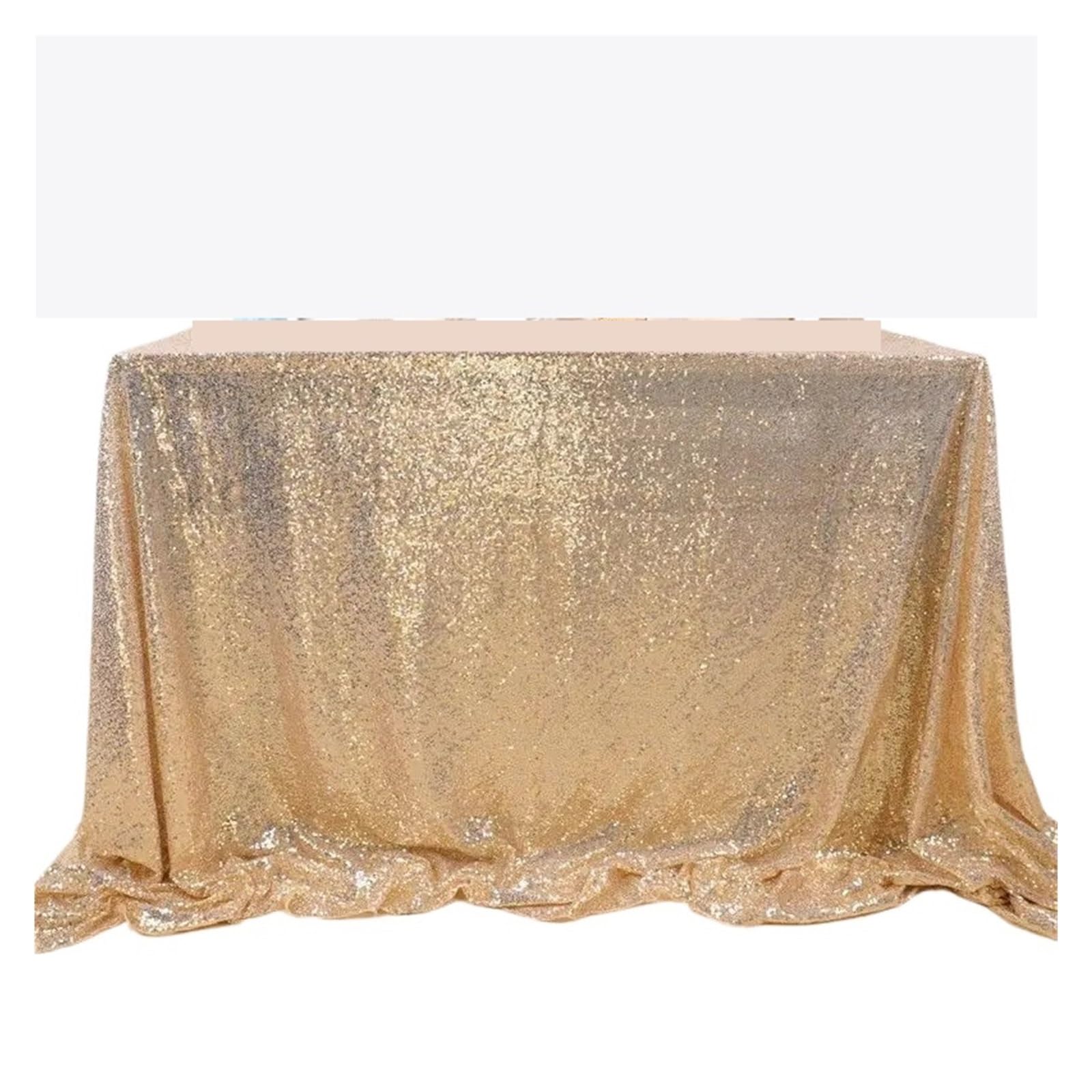 EKalgretrA Sequin Tablecloth Large Size Wedding Sequin Tablecloths Banquet Stage Background Tablecloth Birthday Party Decoration Glitter Fabric(Golden tablecloth,50x130cm 1pcs)