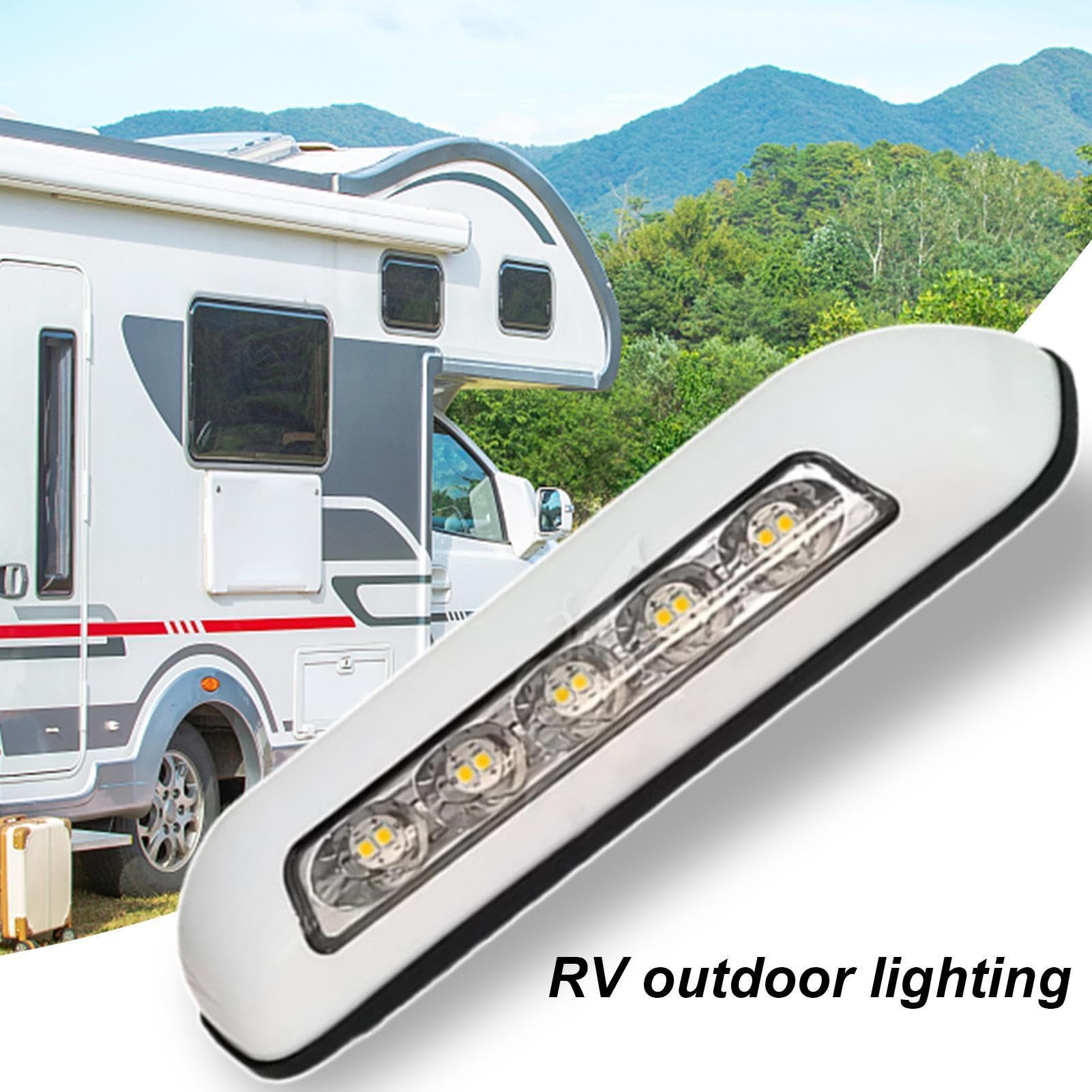 Lampes pour auvents pour véhicules de loisirs - Spots imperméables de 12 cm, lumière pour escaliers de patio, remplacement de LED extérieur | Éclairage pour véhicules récréatifs, accès