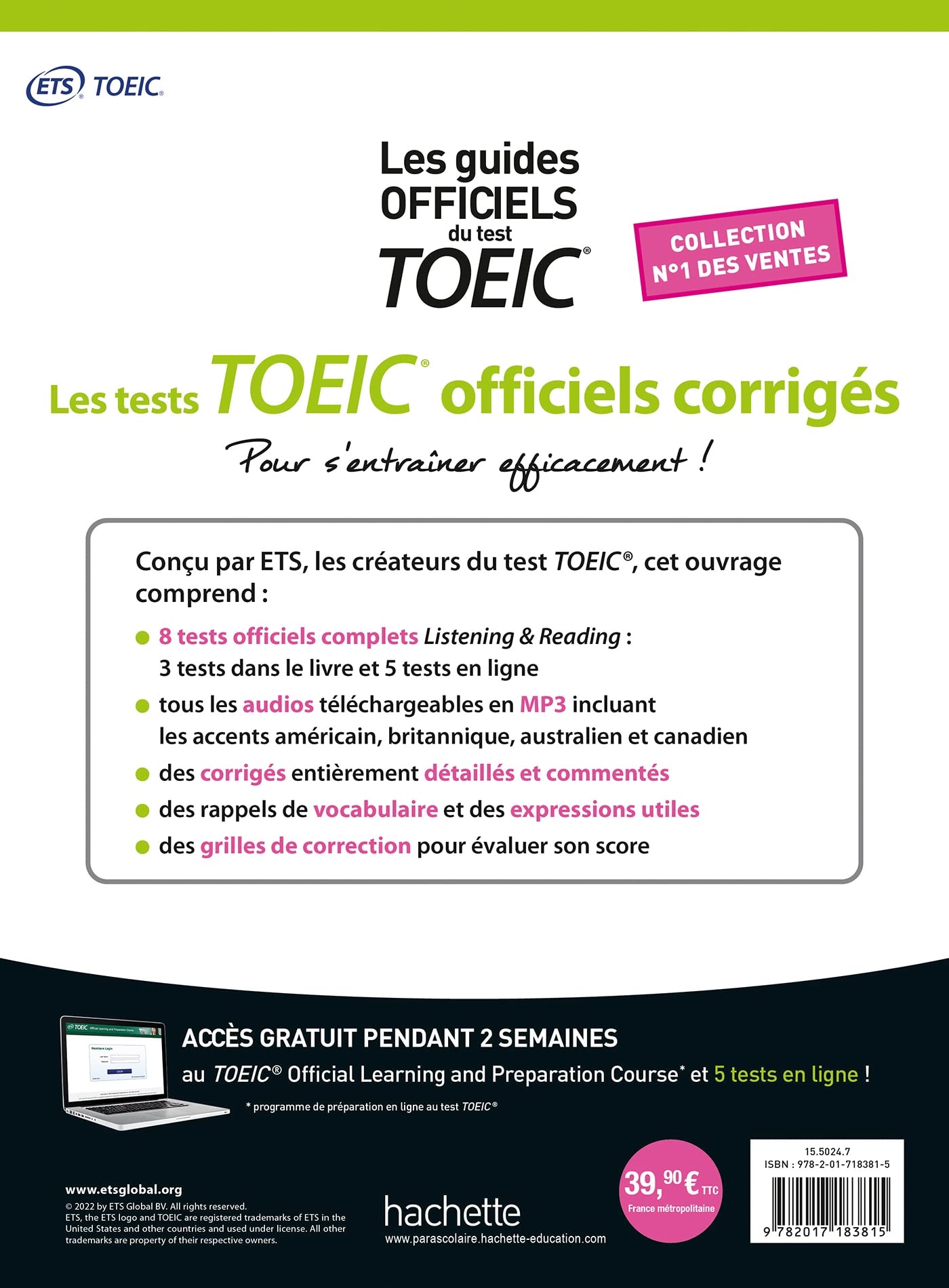 TOEIC ® : les tests officiels corrigés Nouvelle édition