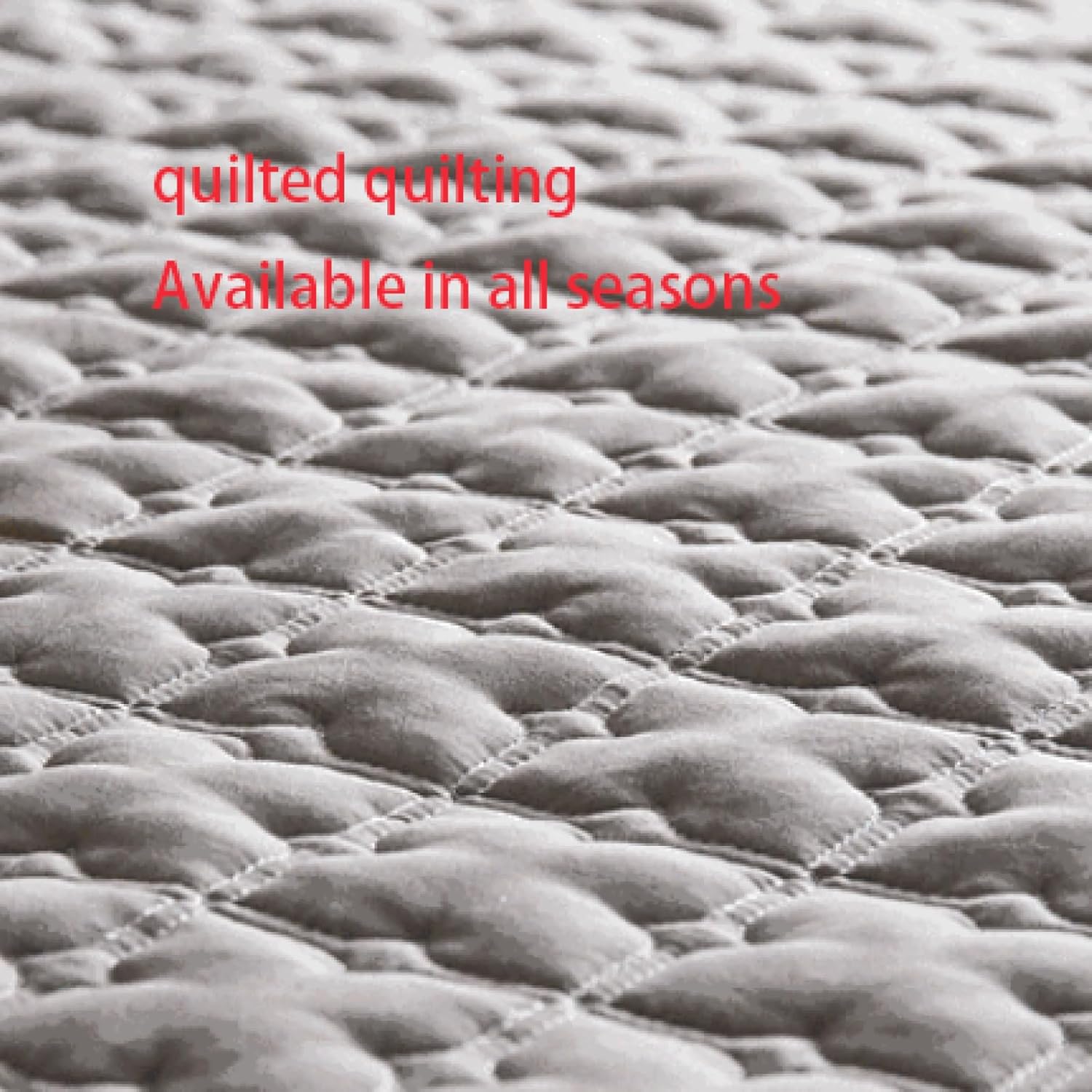 FCLDESHOP Mattress Encasement,Pure Cotton Quilted Thicken Non-Slip Bedding Fitted Sheets, Bedroom Hotel Solid Color Mattress Topper Pillowcase,Yellow 2,180x200cm+15cm (3pcs)