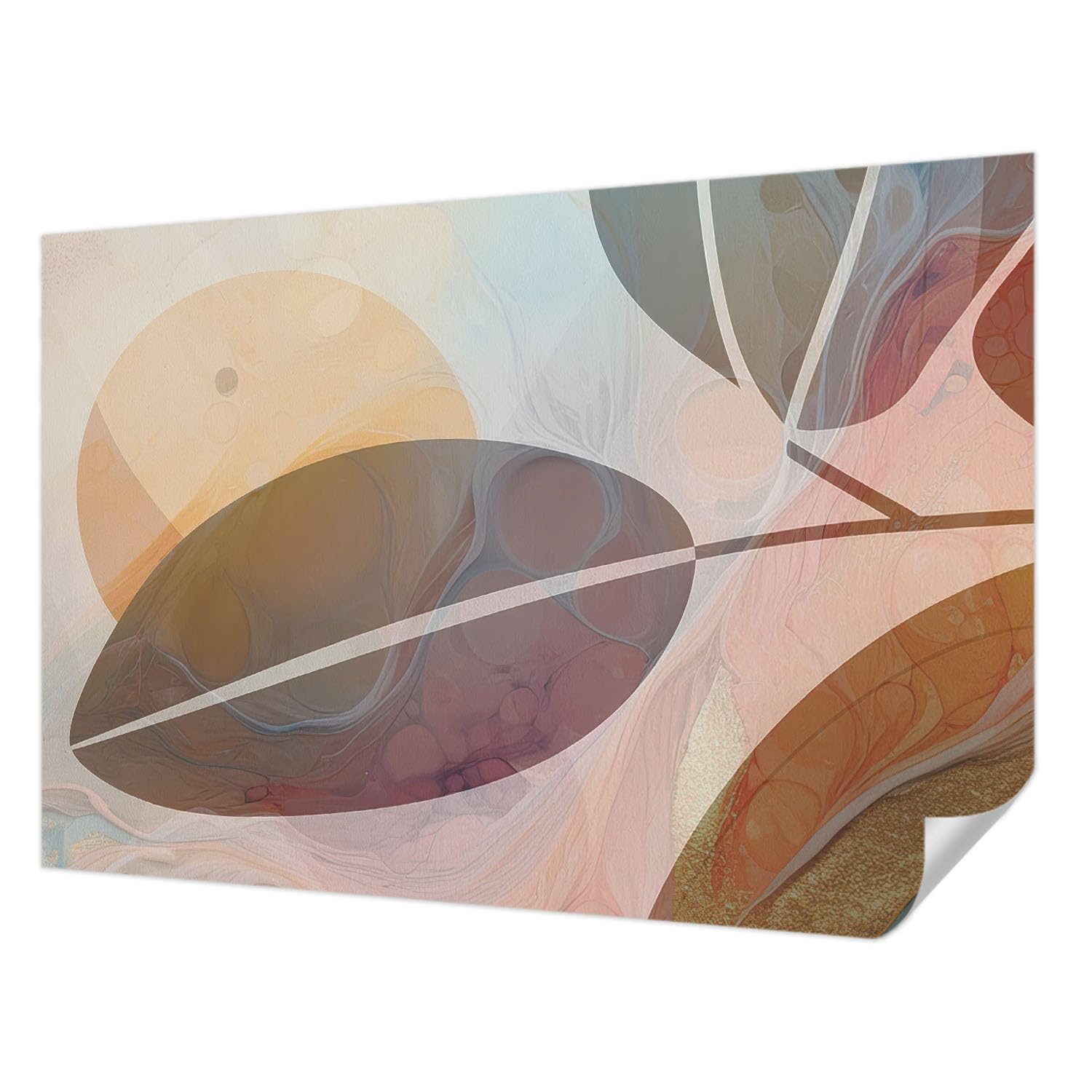 Fotomural adhesivo de 152x104 cm lavable para decoracion de pared de salon y pasillos modernos