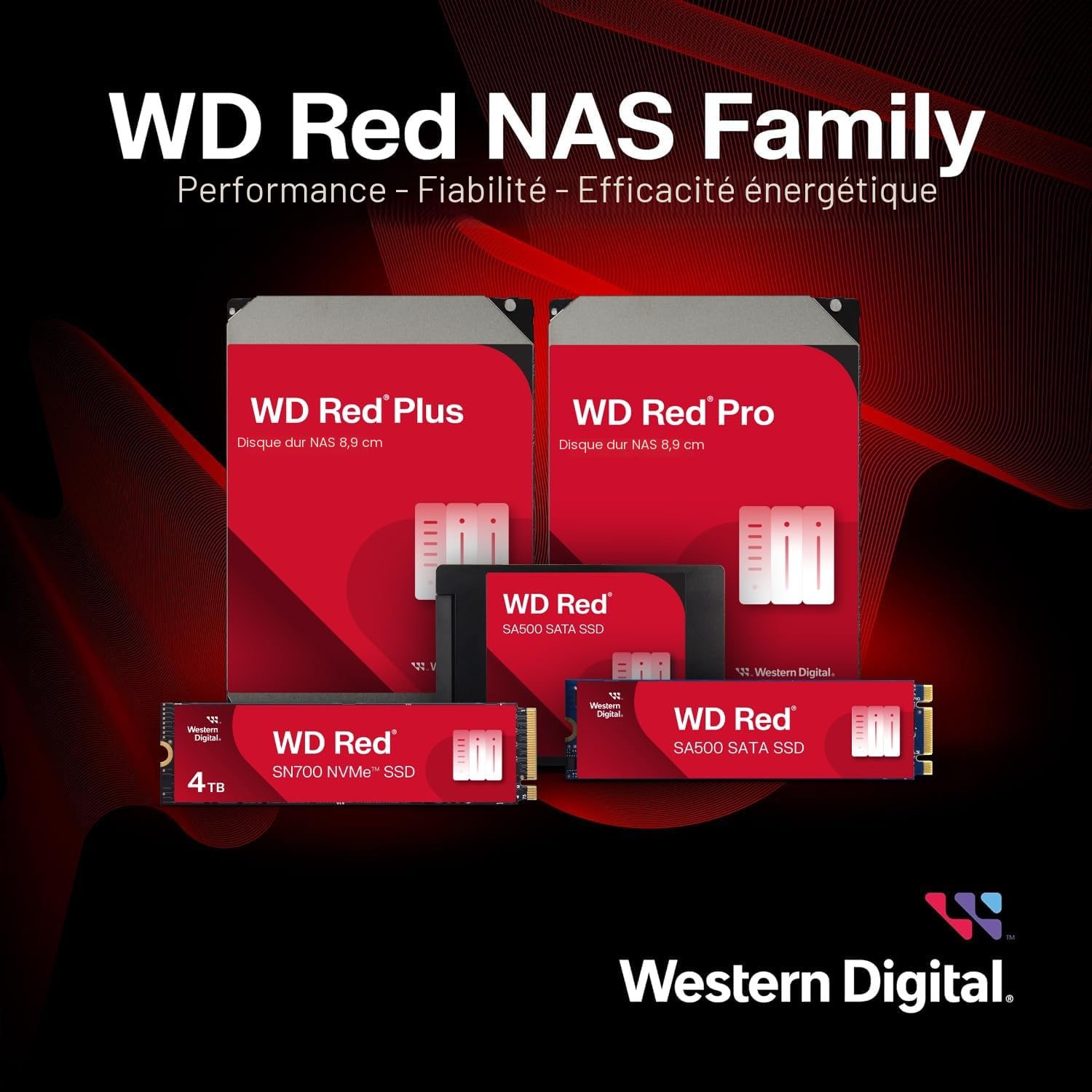WD Red Plus 12 To Disque dur Interne 3.5" dédié NAS, 7200 RPM Class, SATA 6 GB/s, CMR, 256MB Cache, Garantie 3 ans