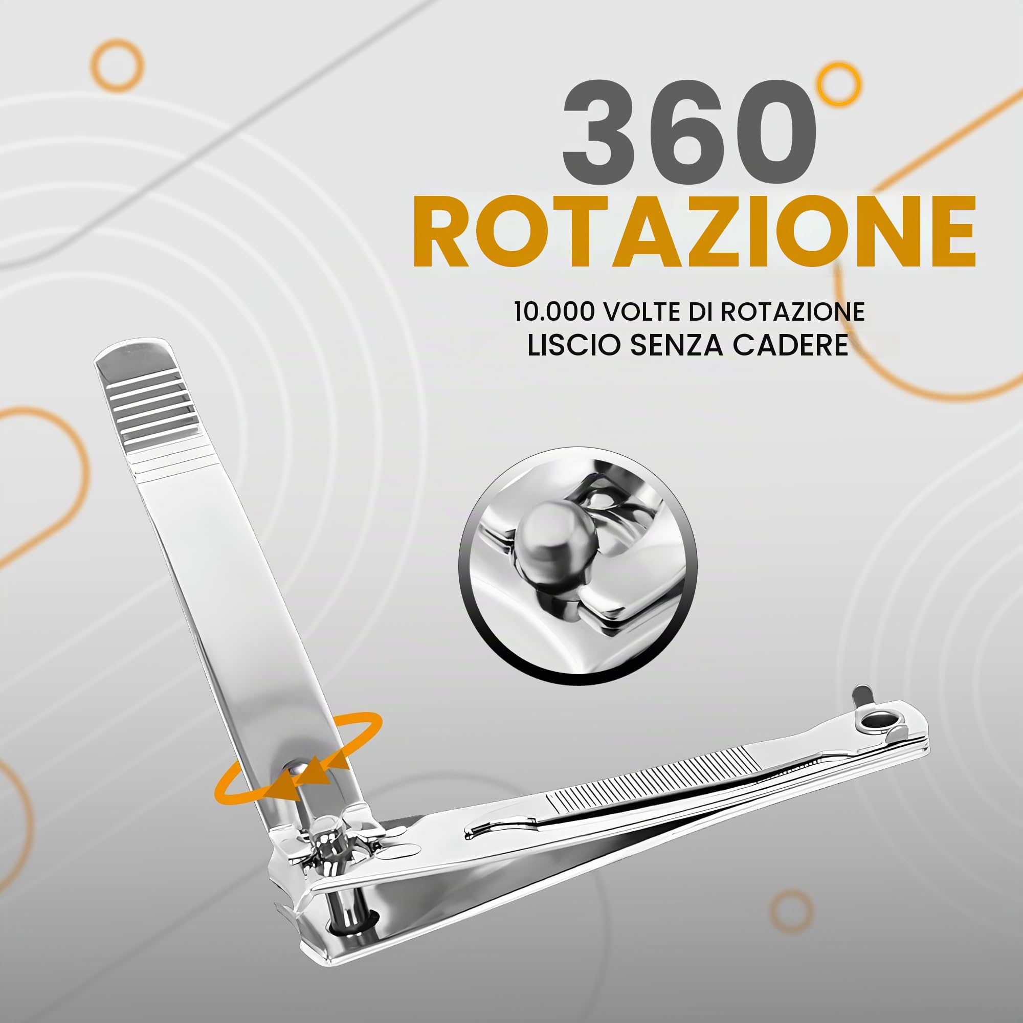 SS INSTRUMENTX Set 2 Pezzi Tagliaunghie, Taglia unghie in Acciaio Inox Heavy Duty per Dita delle Mani e dei Piedi, Affilato, Durevole Tronchesino Unghie Piedi per Uomini, Donne e Bambini