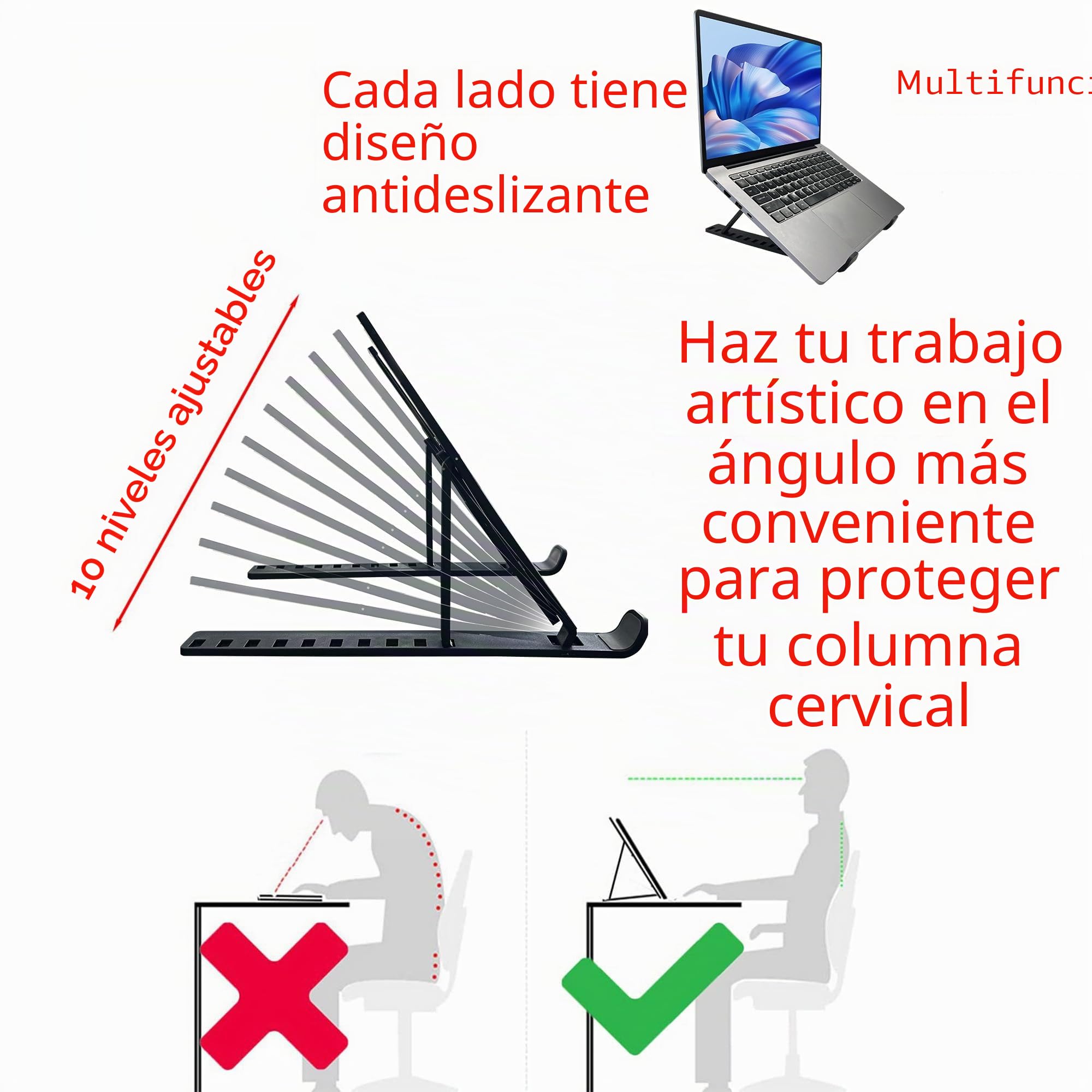 A3 Mesa de Luz con Soporte - Caja de Luz LED para Pintura de Diamantes, 10 Niveles de Brillo, Mesa de Dibujo, Proyector de Dibujos - Ligera y Duradera (42 x 32 cm)