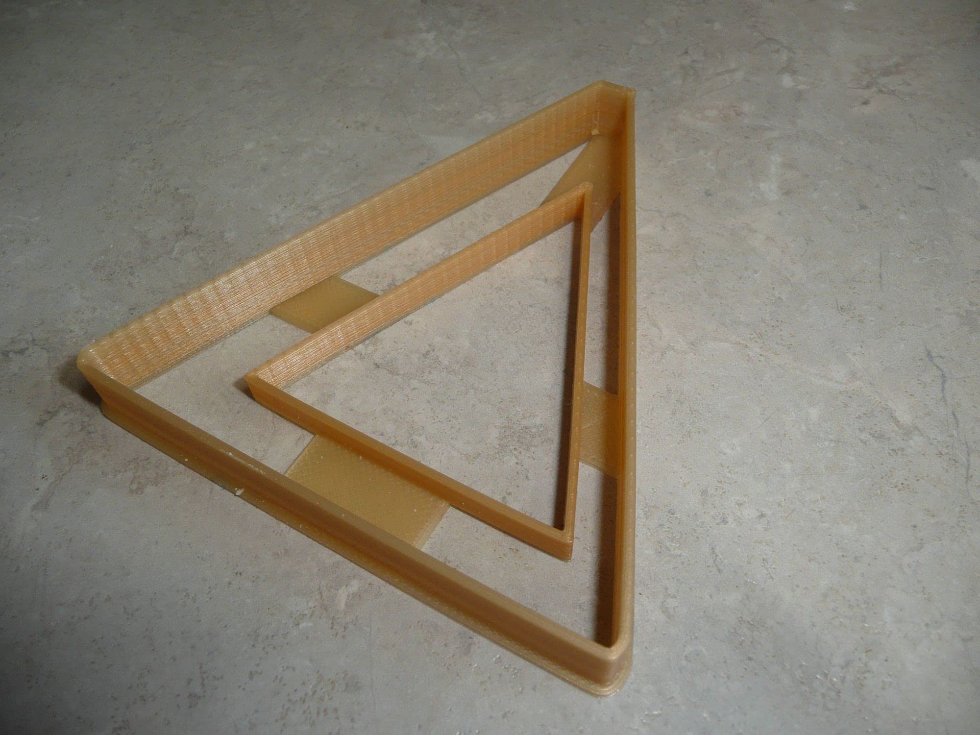 SIGMA Greek Letter Cookie Cutter - 3D Printed Fraternity Sorority Baking Tool (Gold)