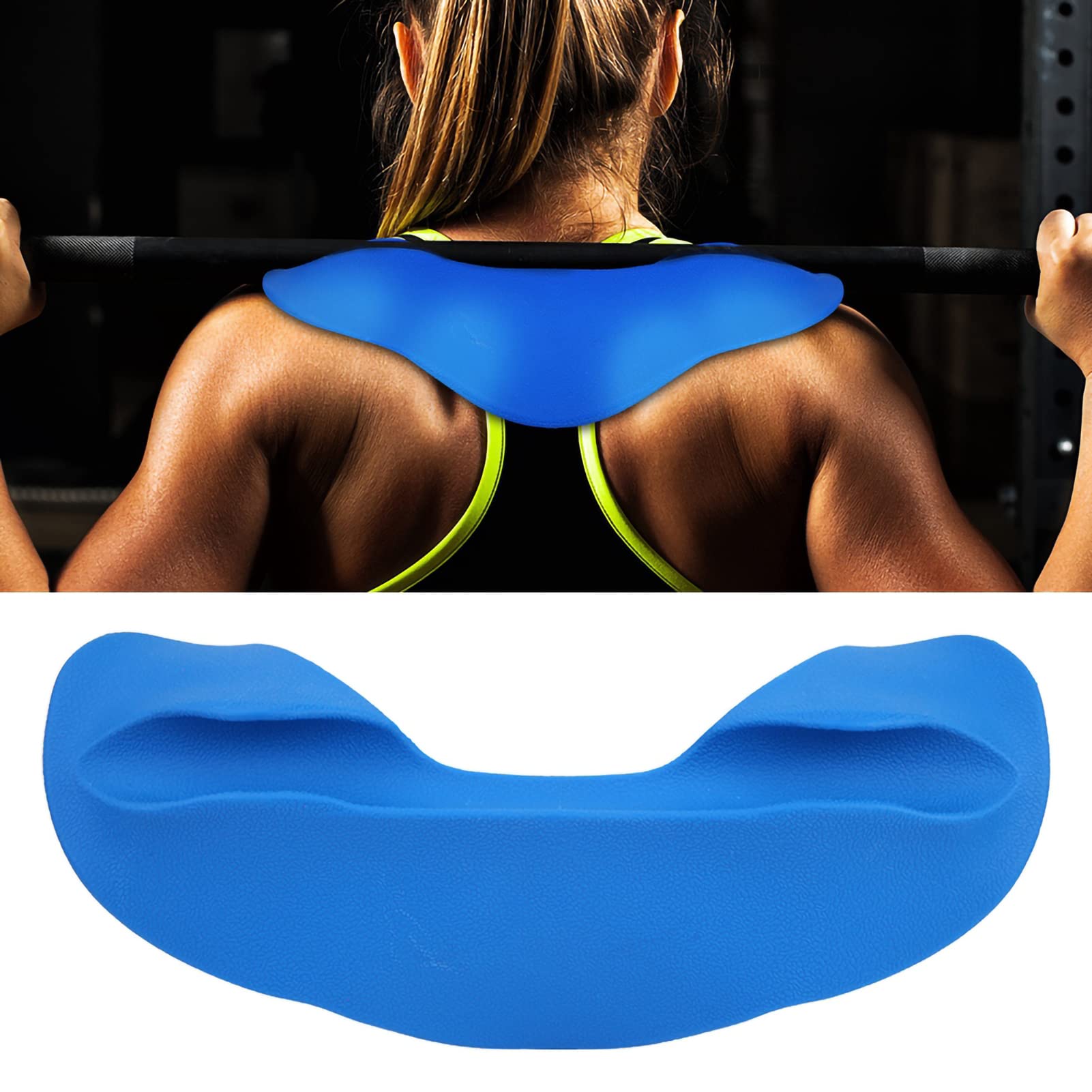 Weight Lifting Shoulder Neck Pad Support Protector Barbell Bar Fitness Mat Pad Weight Bar Pad Weightlifting Bar Protector (Blue)