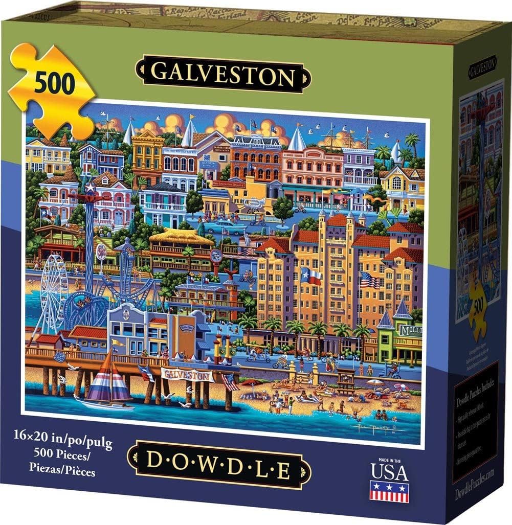 Dowdle Jigsaw Puzzle, Galveston, 500 Piece
