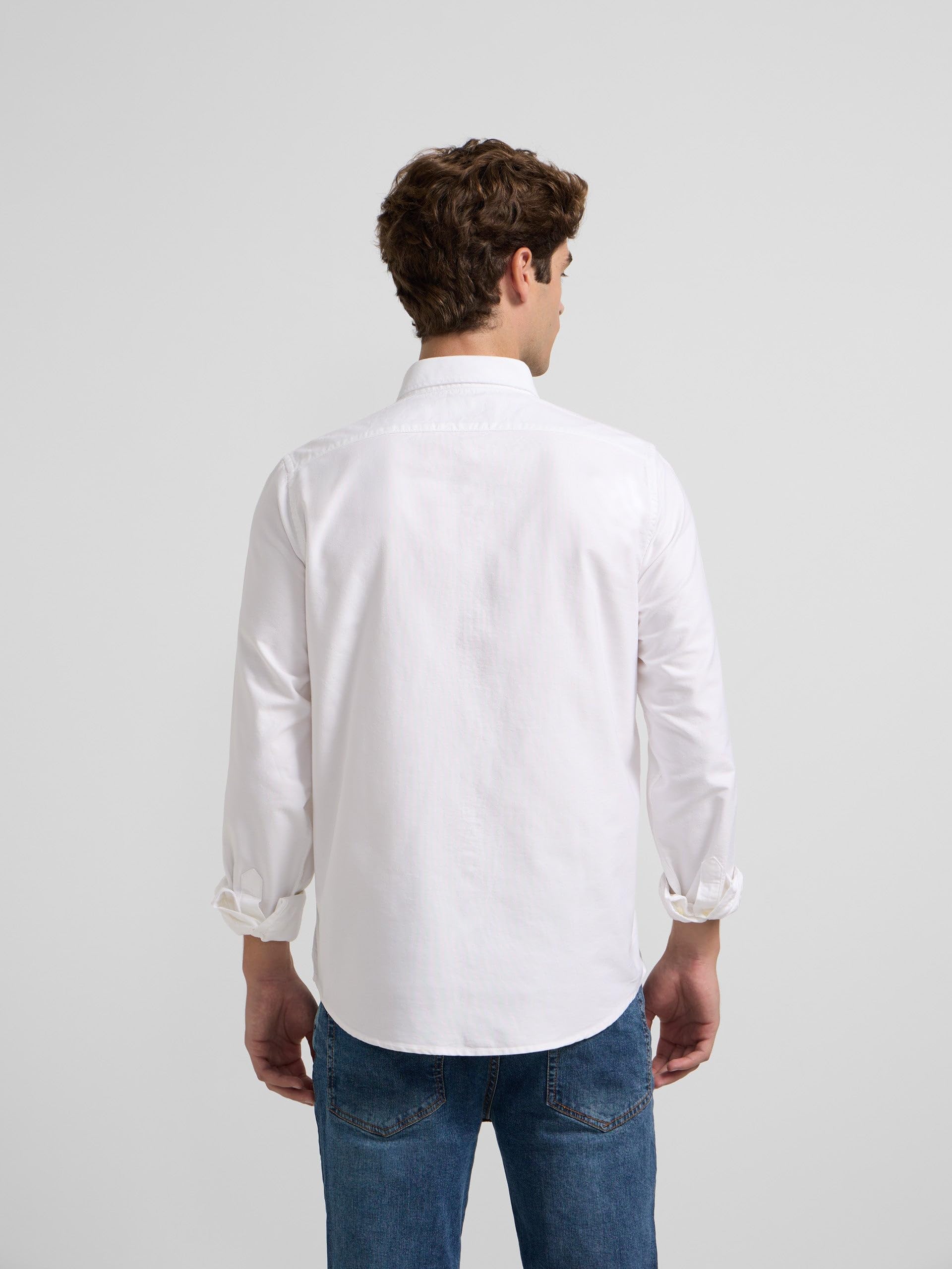 SILBON Camisa Sport Oxford Regular Fit para Hombre