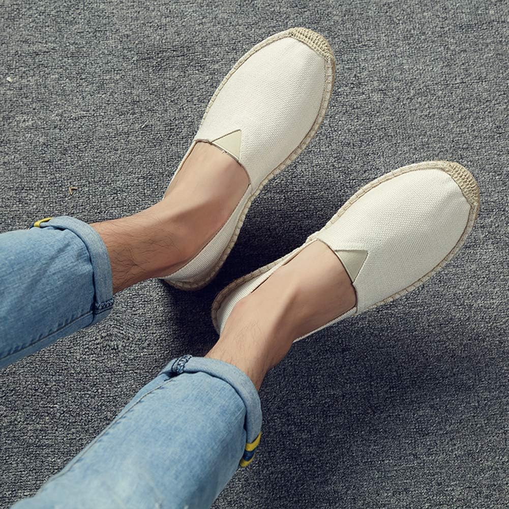 Unisex Espadrilles Flats Mens Womens Alpargata Breathable Slip On Canvas Shoes - Image 6