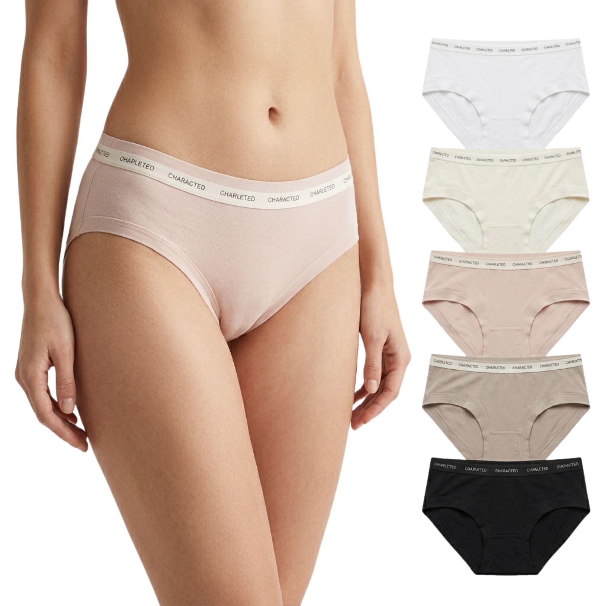 Women's Premium Combed Cotton Panty for Women Pack of 5 | Soft Combed Cotton | Mid Waist Bikini | Breathable Skin-Friendly | Concealed Elastic Waistband | No Marks | Multicolor-picture-10