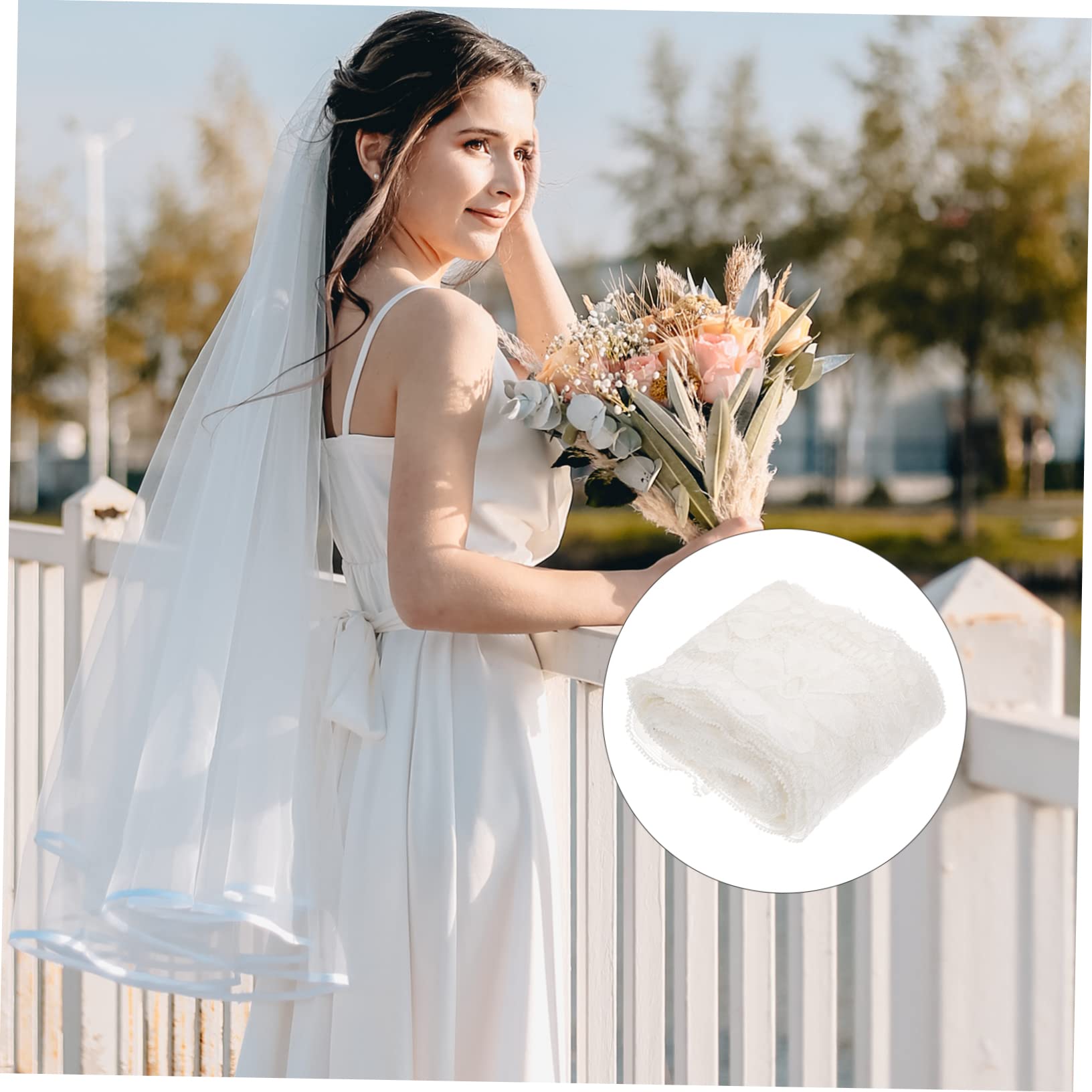 SHINEOFI 5 Piezas Encaje elástico tela la vendimia encaje bordado casamento decoração wedding decoration decoración vestidos delicada tela costura ribete